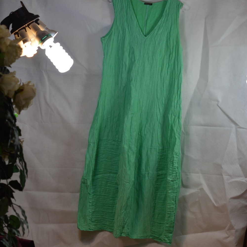 Light & Airy Slip on and Go/Beach/Summer Crinkle Dress SZ L Grazes